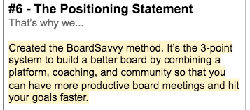 How To Create B2B SaaS Content That Converts Step #6: The Postioning Statement - "That's why we..."
