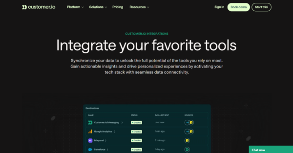 20 Examples of the Best SaaS Integrations Pages Integrations Customer io