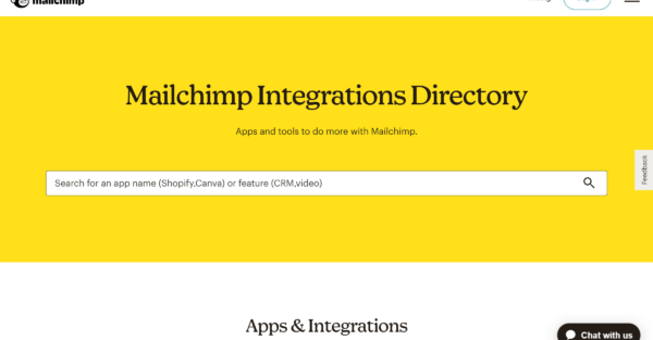 20 Examples of the Best SaaS Integrations Pages Mailchimp integrations page